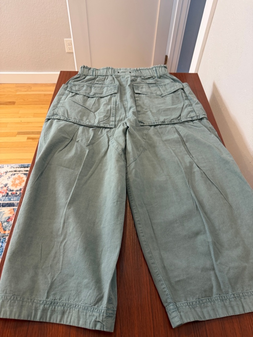 Free peopleLight Green Wide Cargo pants - Picture 12 of 12